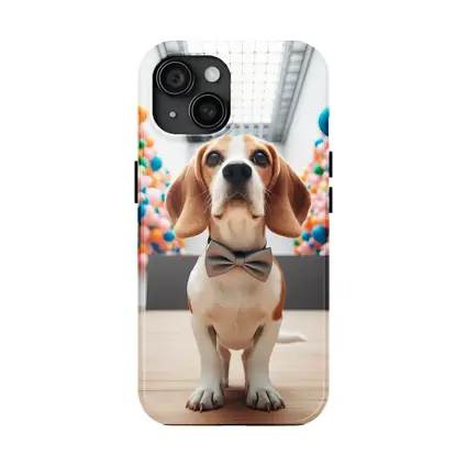 Beagle Dog Bow Tie Colorful Balloons Gallery
