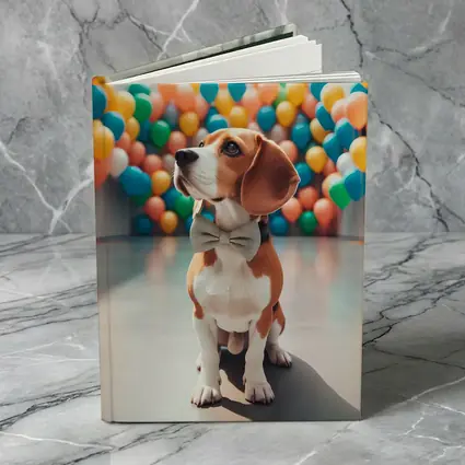 Beagle Dog Bow Tie Colorful Balloons Gallery