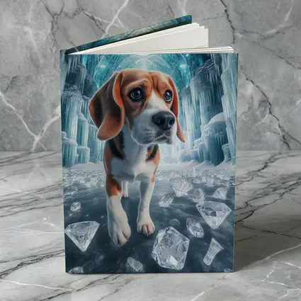 Beagle Puppy Walking Through Ice Crystal Palace