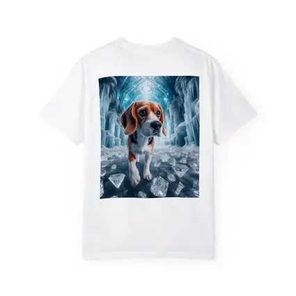 Beagle Puppy Walking Through Ice Crystal Palace