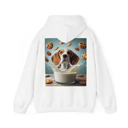 Beagle Dog Milk Splash Cookies Flying