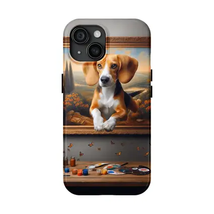 Beagle Puppy Classical Oil Painting Art