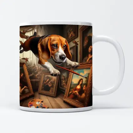 Beagle Artist Painting Classical Art Gallery