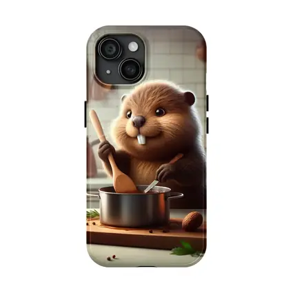 Beaver Cooking in Cozy Kitchen