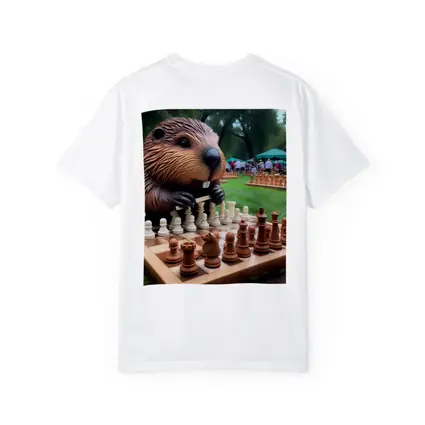 Beaver Playing Chess in Green Park