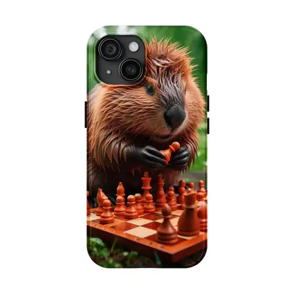 Beaver Playing Chess in Green Park