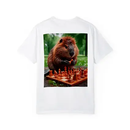 Beaver Playing Chess in Green Park