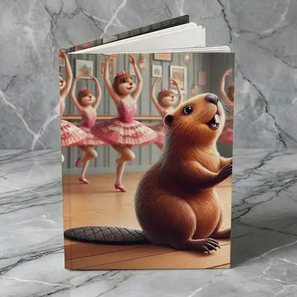 Beaver Dancing In Pink Ballet Studio