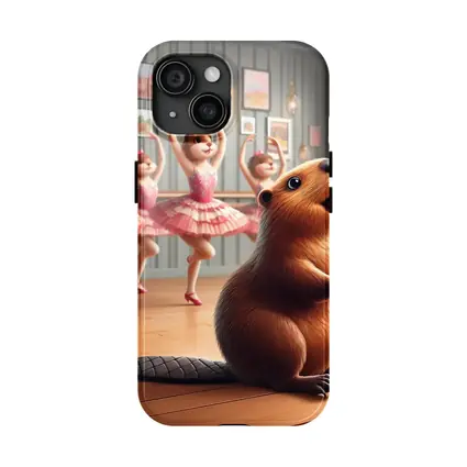 Beaver Dancing In Pink Ballet Studio