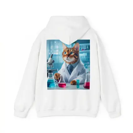 Bengal Cat Scientist In Laboratory Setting