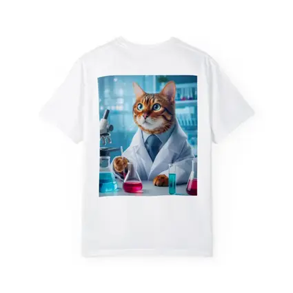 Bengal Cat Scientist In Laboratory Setting