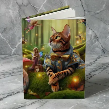 Bengal Cat Fairy Forest Fantasy Art