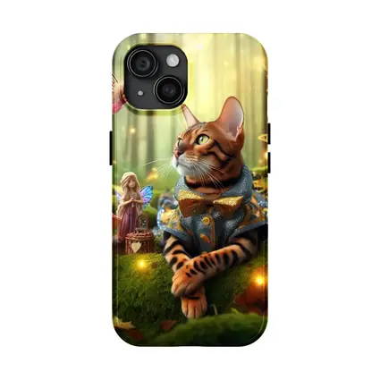 Bengal Cat Fairy Forest Fantasy Art