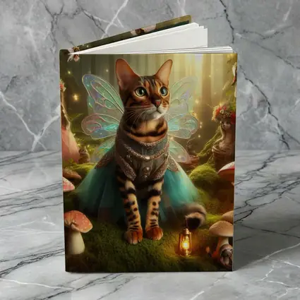 Bengal Cat Fairy Wings Enchanted Forest