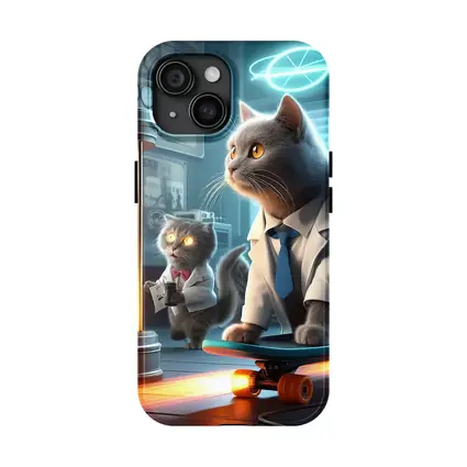 Scientist Cats Time Travel Lab Skateboard