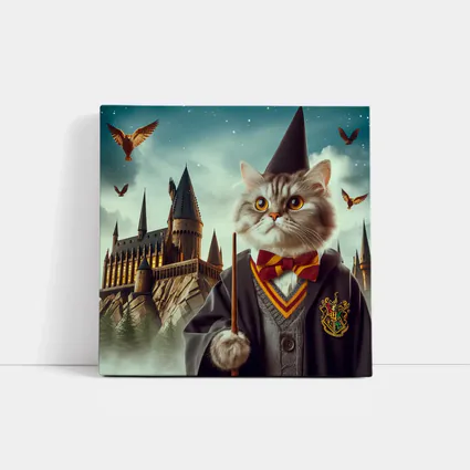 Wizard Cat in Robes at Magic Castle