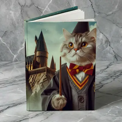 Wizard Cat in Robes at Magic Castle