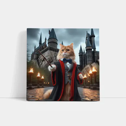 Orange Cat Wizard Robes Magic Castle