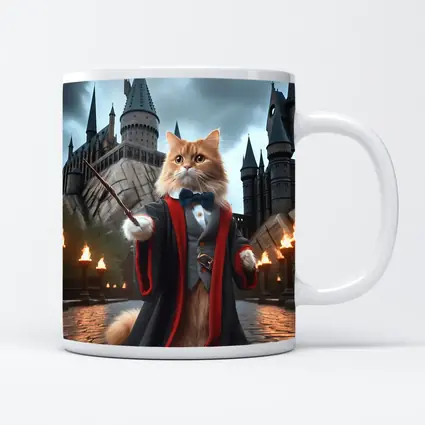 Orange Cat Wizard Robes Magic Castle