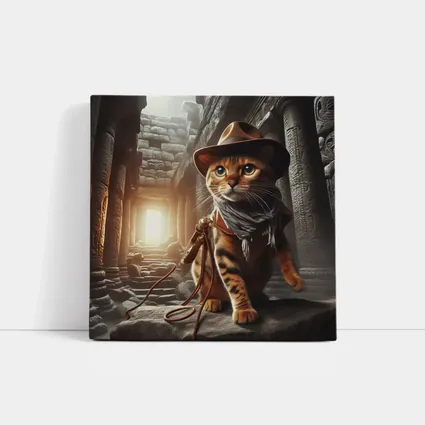 Bengal Cat Explorer Ancient Temple Ruins
