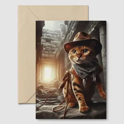 Bengal Cat Explorer Ancient Temple Ruins