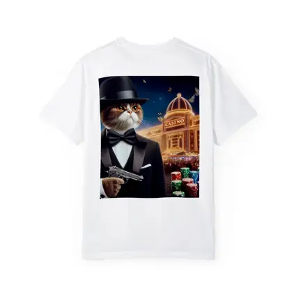 Tuxedo Cat Spy Casino Night Scene