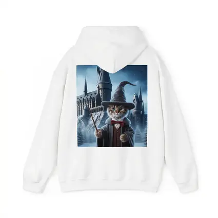 Wizard Cat Winter Castle Fantasy Art