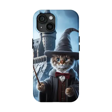 Wizard Cat Winter Castle Fantasy Art