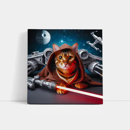 Bengal Cat Jedi Robe Space Battle