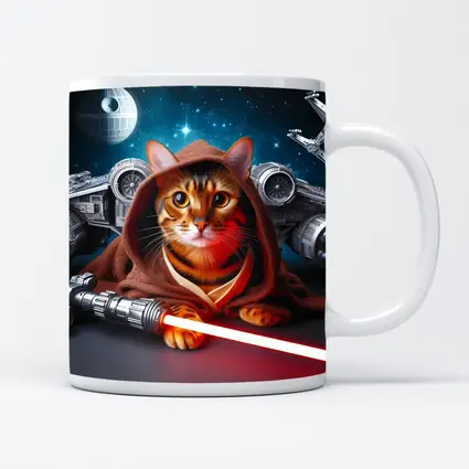 Bengal Cat Jedi Robe Space Battle