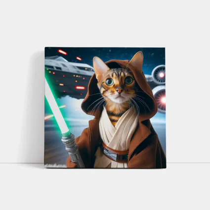 Bengal Cat Jedi Knight Space Battle