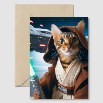 Bengal Cat Jedi Knight Space Battle