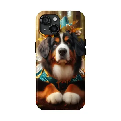 Bernese Mountain Dog Fairy Forest Fantasy