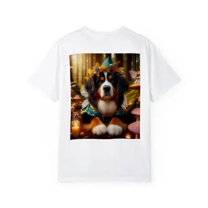 Bernese Mountain Dog Fairy Forest Fantasy