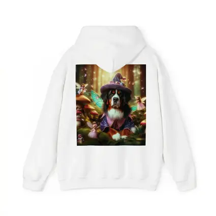 Bernese Mountain Dog Fairy Forest Fantasy