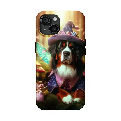Bernese Mountain Dog Fairy Forest Fantasy