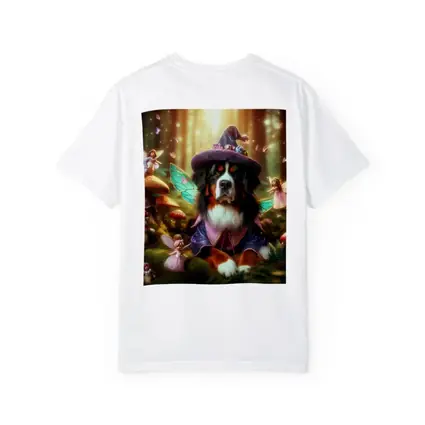 Bernese Mountain Dog Fairy Forest Fantasy