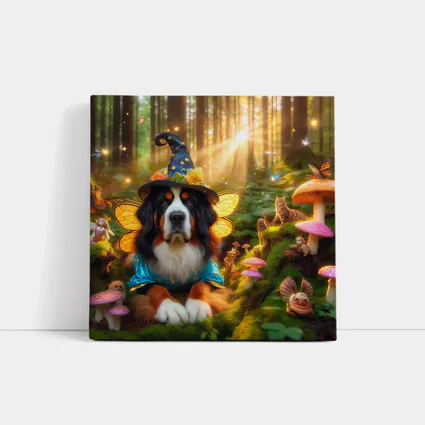 Bernese Mountain Dog Fairy Enchanted Forest