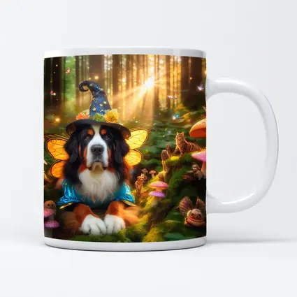 Bernese Mountain Dog Fairy Enchanted Forest