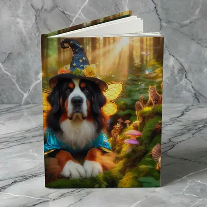 Bernese Mountain Dog Fairy Enchanted Forest
