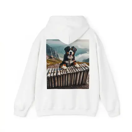 Bernese Mountain Dog Playing Xylophone Alpine