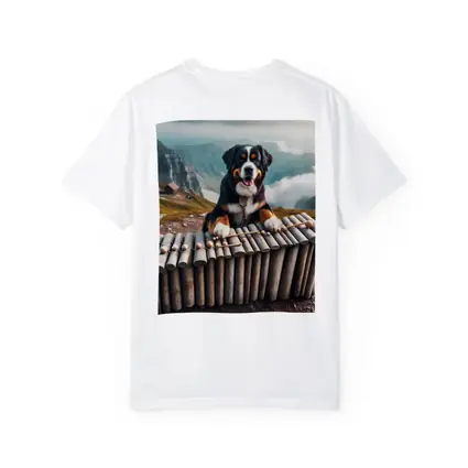 Bernese Mountain Dog Playing Xylophone Alpine