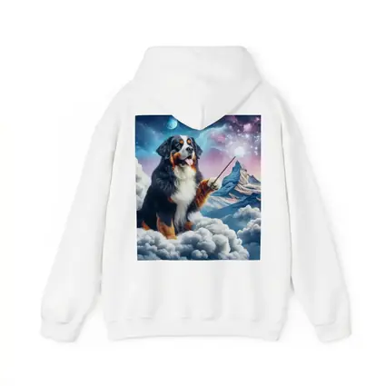 Bernese Mountain Dog Wizard Clouds Fantasy