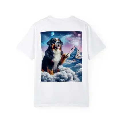Bernese Mountain Dog Wizard Clouds Fantasy