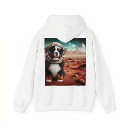 Bernese Mountain Dog Astronaut On Mars