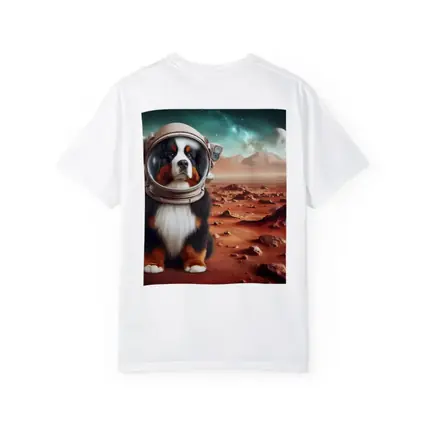 Bernese Mountain Dog Astronaut On Mars