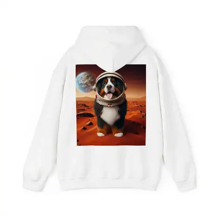 Bernese Mountain Dog Astronaut On Mars