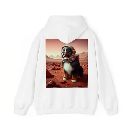 Bernese Mountain Dog Astronaut On Mars