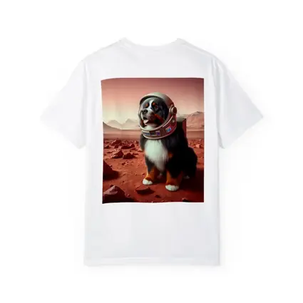 Bernese Mountain Dog Astronaut On Mars