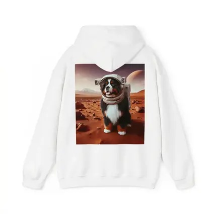 Bernese Mountain Dog Astronaut on Mars
